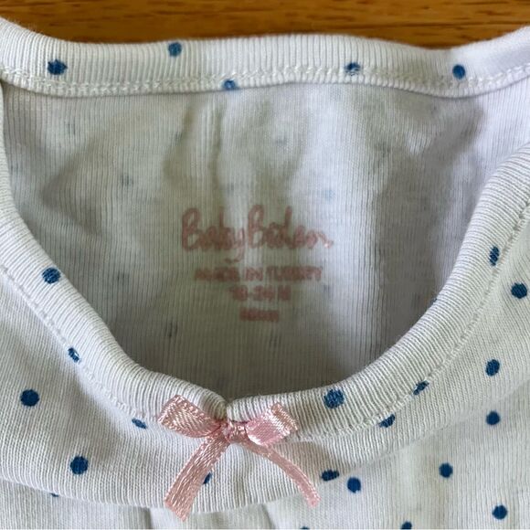 Baby Boden Mini Pink Yellow Stripes Floral Cotton Long Sleeve Bodysuits 18-24 - Picture 11 of 16